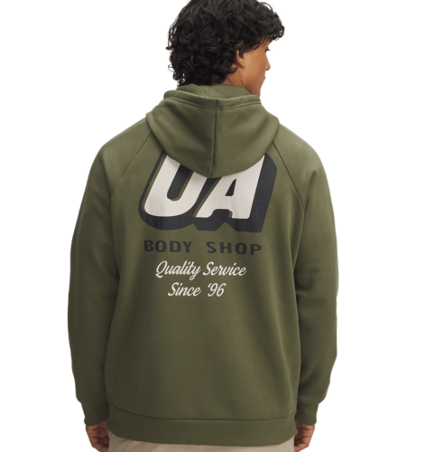 Preview: Under Armour Rival Fleece Hbr Logo Hd - marine od green
