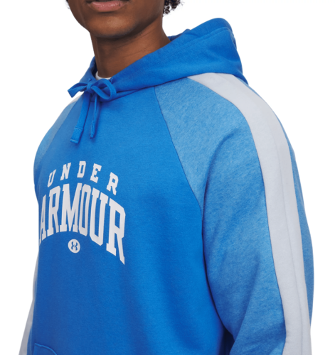 Preview: Under Armour Rival Flc Cb Hood - blue atlantis