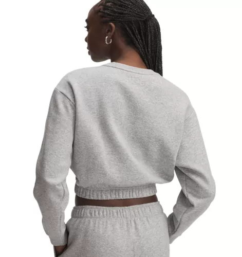 Under Armour Rival Fleece Piped Crew - mod gray light heather
