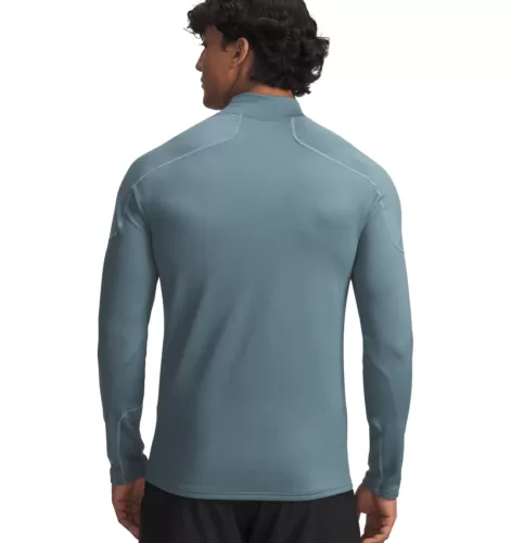 Under Armour Cold Weather Grid Ls Mock - jasper blue