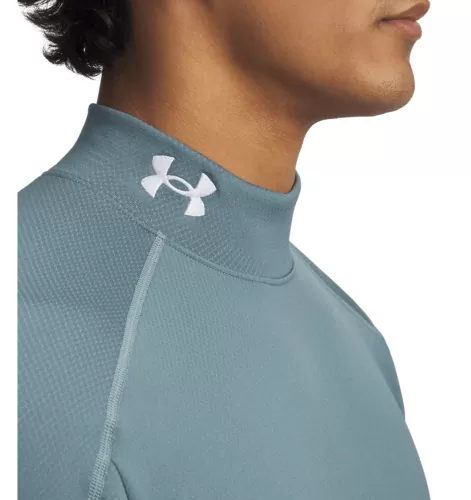 Under Armour Cold Weather Grid Ls Mock - jasper blue