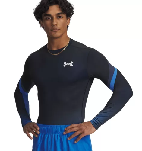 Under Armour Heatgear Sub Crew Ls - blue atlantis