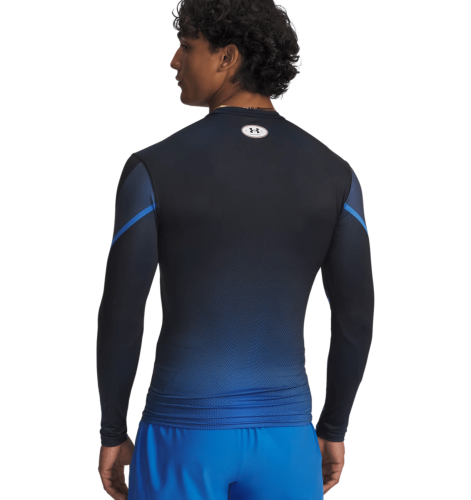 Preview: Under Armour Heatgear Sub Crew Ls - blue atlantis