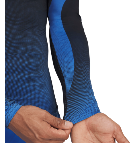 Preview: Under Armour Heatgear Sub Crew Ls - blue atlantis