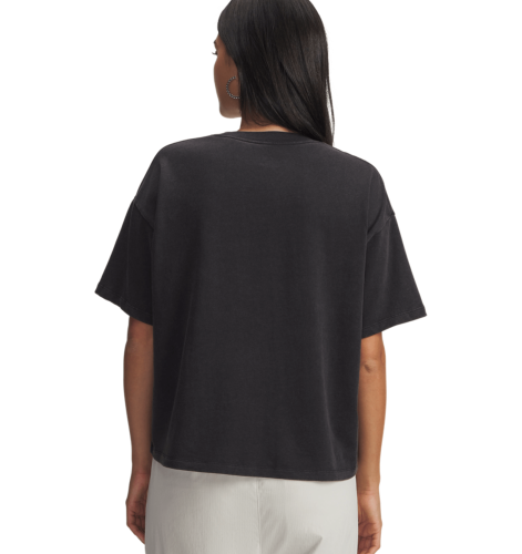 Preview: Under Armour Hwt Boxy Wash Ss - black