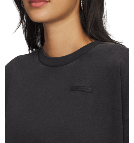 Preview: Under Armour Hwt Boxy Wash Ss - black