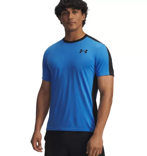 Under Armour Hg Wordmark Ss - blue atlantis