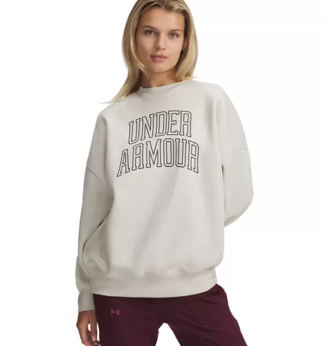 Under Armour Rival Flc Os Varsity Crew - summit white