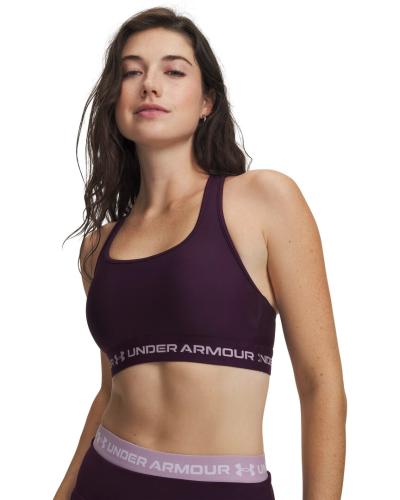 Preview: Under Armour Crossback Mid Bra - purple echo