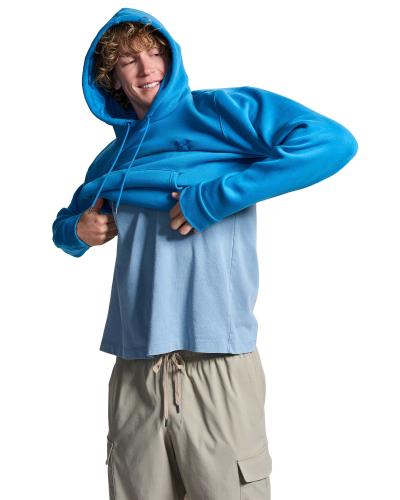 Preview: Under Armour Icon Fleece Hoodie - aegean blue