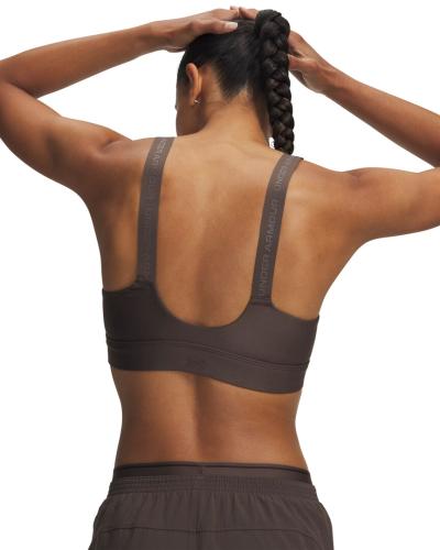 Preview: Under Armour Infinity High Zip 2.0 Bra - peppercorn