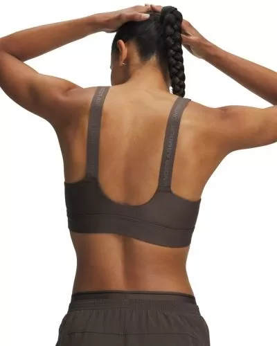 Under Armour Infinity High Zip 2.0 Bra - peppercorn