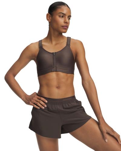 Preview: Under Armour Infinity High Zip 2.0 Bra - peppercorn