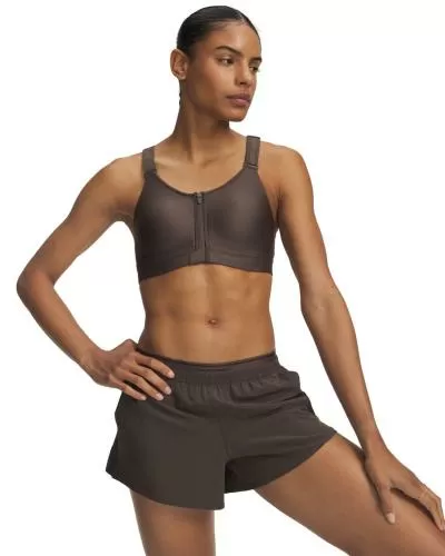 Under Armour Infinity High Zip 2.0 Bra - peppercorn