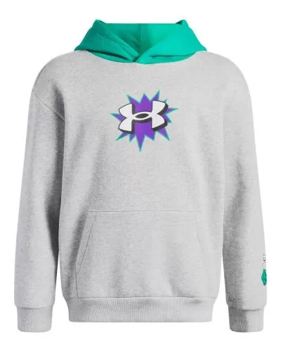 Under Armour B Rival Flc Graphics Hd - mod gray light heather