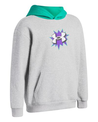 Preview: Under Armour B Rival Flc Graphics Hd - mod gray light heather