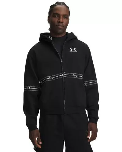 Under Armour Icon Flc Taped Fz - ultimate black
