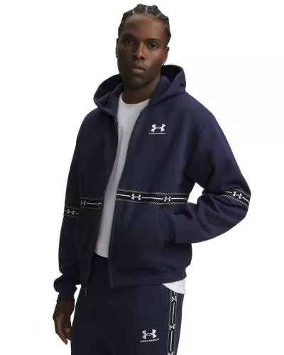 Under Armour Icon Flc Taped Fz - midnight navy