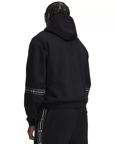 Under Armour Icon Flc Taped Hoodie - ultimate black