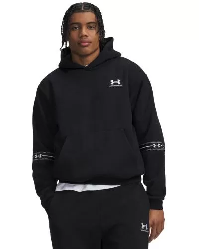Under Armour Icon Flc Taped Hoodie - ultimate black