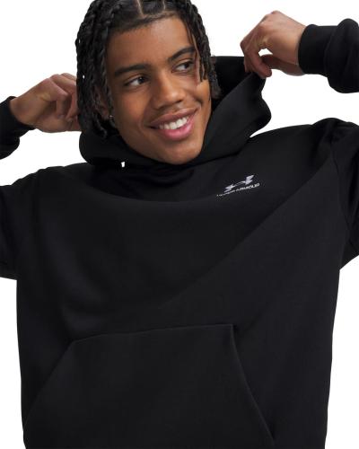 Preview: Under Armour Icon Flc Taped Hoodie - ultimate black