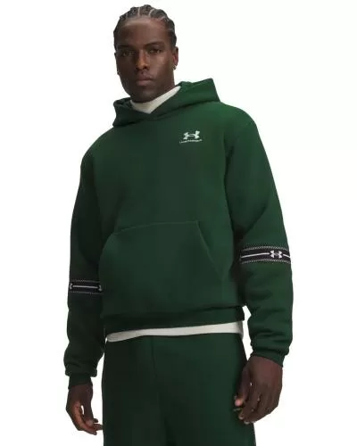 Under Armour Icon Flc Taped Hoodie - forest green