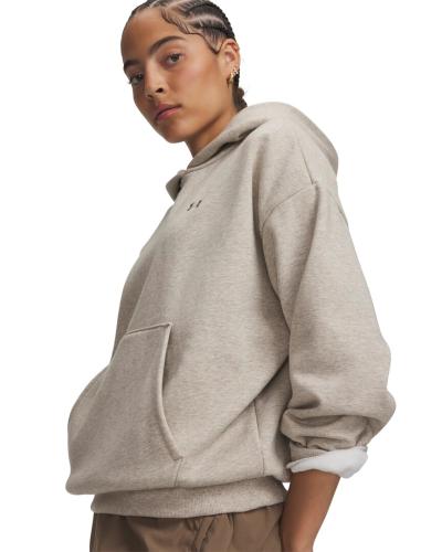 Preview: Under Armour Icon Fleece Hoodie - timberwolf taupe light hthr
