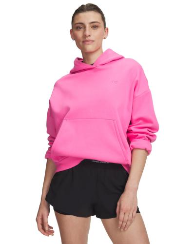 Preview: Under Armour Icon Fleece Hoodie - pink frenzy