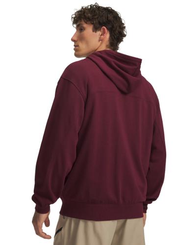 Preview: Under Armour Rival Lw Graphic Fz - vintage maroon
