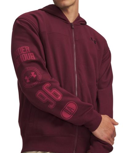 Preview: Under Armour Rival Lw Graphic Fz - vintage maroon