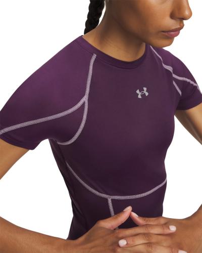 Preview: Under Armour Heatgear Elite Ss - purple echo