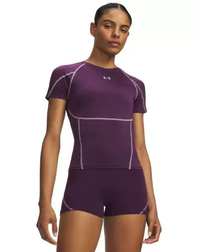 Under Armour Heatgear Elite Ss - purple echo