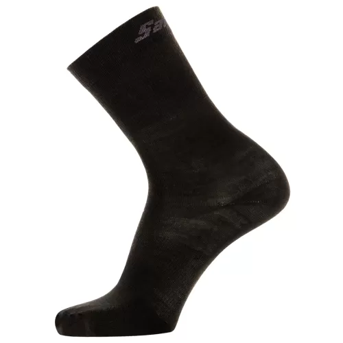 Santini Long Winter Socks Win Wool - black