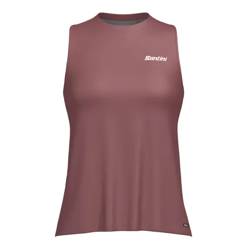 Santini Running-Shirt Ärmellos Stream Damen - rosa