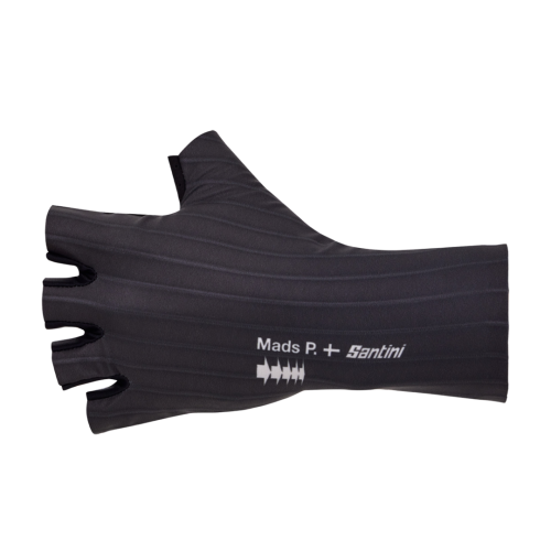 Santini Handschuhe Aerodynamisch Mads Pedersen - schwarz