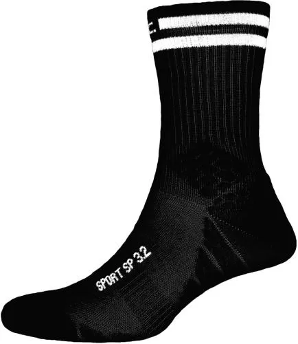 P.A.C PAC SP 3.2 Sport Recycled Stripes Sock 2x Pack - black