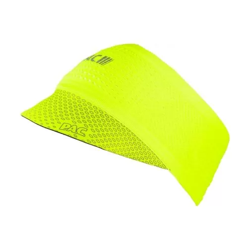 P.A.C. Recycled Seamless Visor Headband - neon yellow
