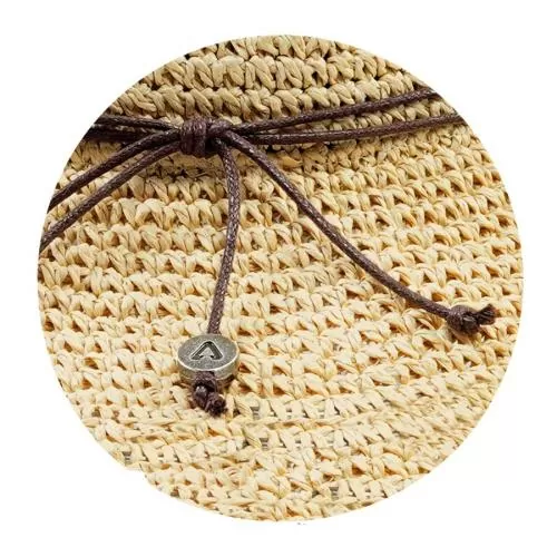 P.A.C. Lilen Bucket Straw Hat S/M - light beige