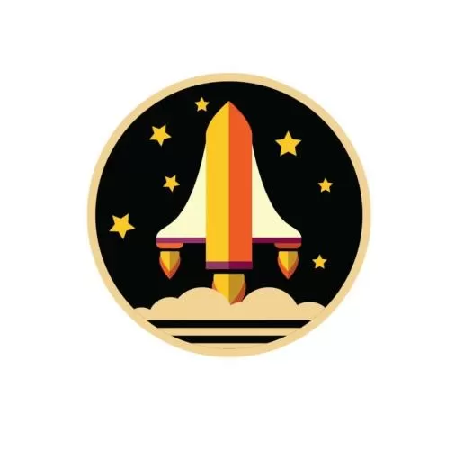 P.A.C. DIY Custom Patches - rocketship