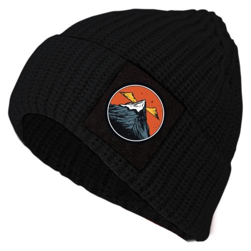 Preview: P.A.C. DIY Pat Beanie - black - sunset mountain
