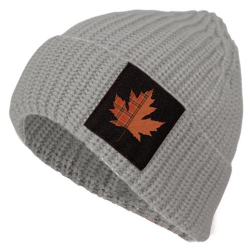 Preview: P.A.C. DIY Pat Beanie - grey - autumn leaf