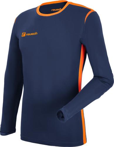 Preview: Reusch Match Longsleeve Padded - premium blue/shocking orange
