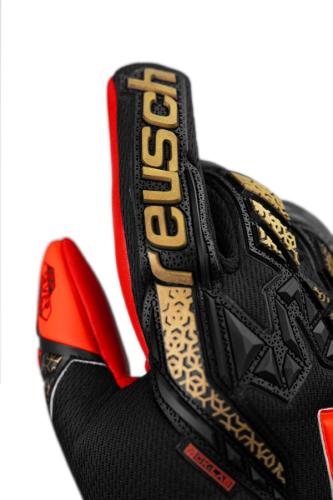 Preview: Reusch Attrakt Freegel Silver Junior - black/gold/fiery red