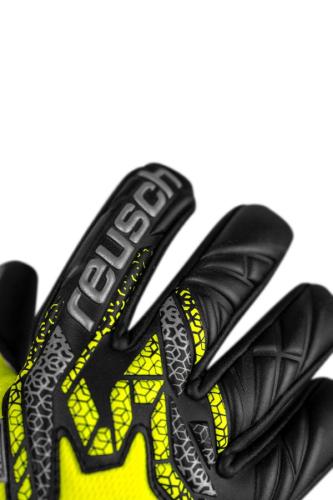 Preview: Reusch Attrakt Gold X NC Junior - safety yellow/silver/black