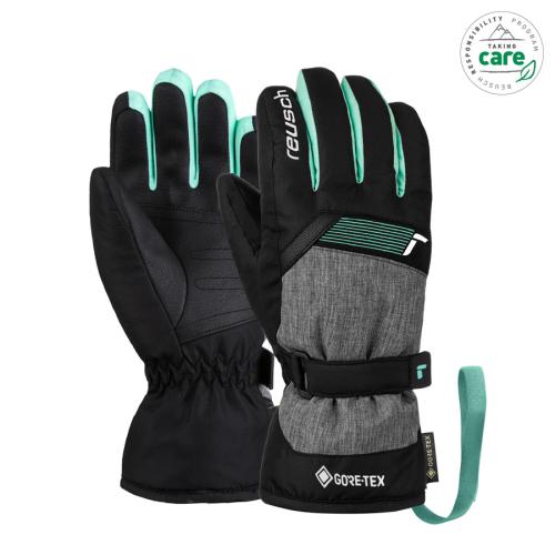 Preview: Reusch Flash GORE-TEX® Junior - black melange/black/cabbage