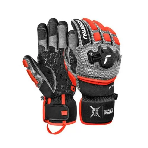Reusch Worldcup Warrior GS - black/silver/fluo red