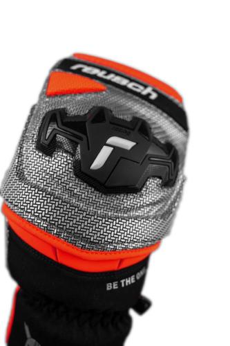 Preview: Reusch Worldcup Warrior GS Mitten - black/silver/fluo red
