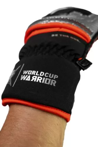 Reusch Worldcup Warrior GS Mitten - black/silver/fluo red