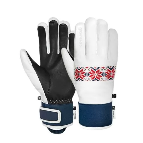 Reusch Charlize R-TEX® XT - white/dress blue/fire red