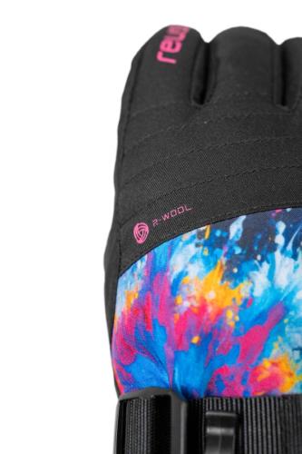 Preview: Reusch Andrea R-TEX® XT Junior - black/multicolour snowflake